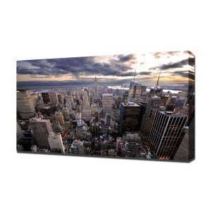 New York City   Canvas Art   Framed Size 40x60   Ready 