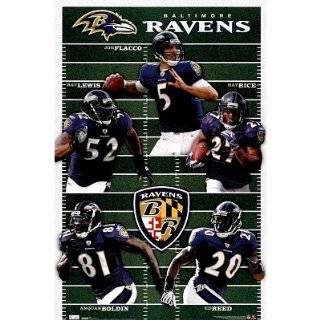  Baltimore Ravens NFL Team Mascot Poe 22x34 POSTER Poster 