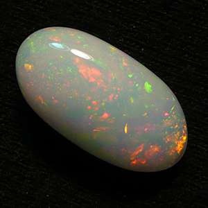   perfect polished multi color floral Ethiopian Welo opal 3.5c  