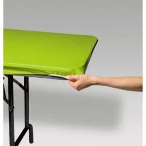   Stay Put Elastic Tablecloth, 6 Banquet Fresh Lime