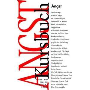  Kursbuch 159. Angst (9783871341595) Peter Abraham Books