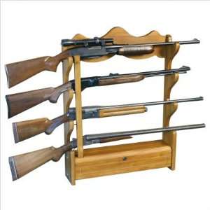  American Furniture Classics 840 4 Gun Cabinet in Brown 