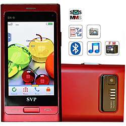 SVP SN 9 Dual SIM Red Unlocked GSM Cell Phone  