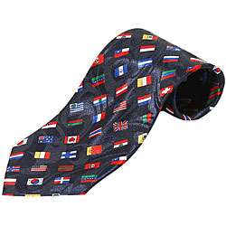 International World Flags Necktie and Gift Box Set  
