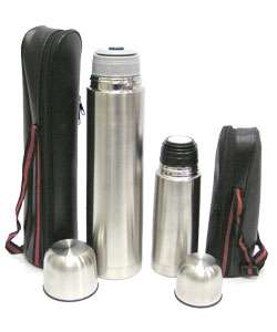 Stainless Steel 1 liter and 0.5 liter Flasks  