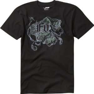 Fox Racing Plasma Mens Short Sleeve Racewear Shirt   Black / Large