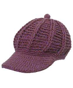 Hailey Hats Womens Cotton Crocheted Newsboy Cap  