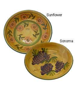 Tuscan Hand painted Large Pasta/Salad/Fruit Bowl  