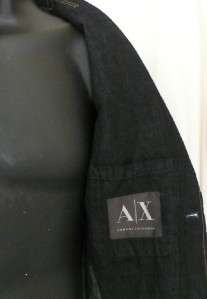 155 Armani Exchange men workwear denim jeans jacket blazer casual 