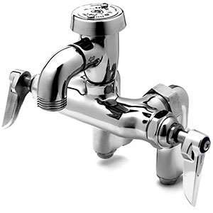  T&S B 0669 POL Service Sink Faucet with Integral Stops 