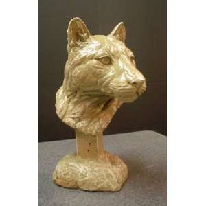   Mountain Lion Bust (Finish Shale, Sandstone & Bronze) 