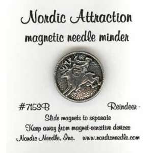   Attraction Pewter Magnetic Needle Minder   Reindeer