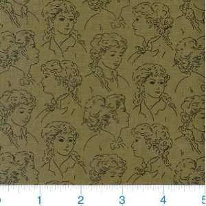 Jos Friends & Ladies Little Women Pine Fabric By The Yard jo_morton 