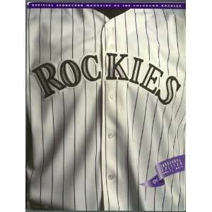   Inaugural Edition Vol 1 No 1 Colorado Rockies Baseball Club Books