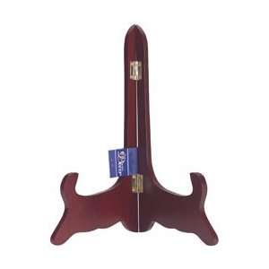  10 ROSEWOOD PLATE DISPLAY EASEL STAND HOLDERS~ 3 PCS 