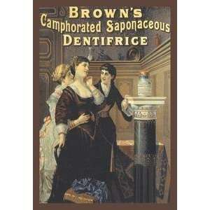 Vintage Art Browns Camphorated Saponaceous Dentrifice   07019 6 