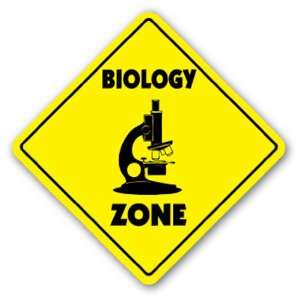  BIOLOGY ZONE Sign xing gift novelty science teacher college 