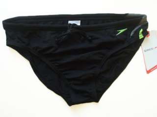 Speedo EvenPace Splice 6.5cm Brief Swimsuit Black Mens Size 32 42 