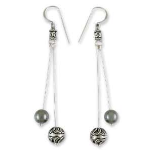  Hematite drop earrings, Opposites Attract Jewelry
