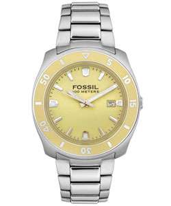 Fossil Blue Mens Stainless Steel Watch  