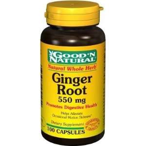Ginger Root 550 mg 100 Capsules by Good and Natural  