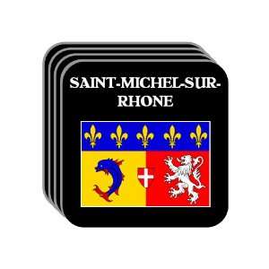 Rhone Alpes   SAINT MICHEL SUR RHONE Set of 4 Mini Mousepad Coasters
