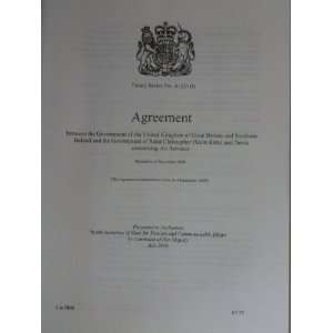 Treaty Series (Great Britain) 2010 Agreement Between the Government 