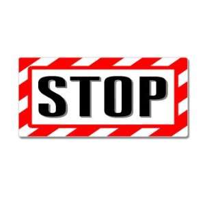 Stop Sign   Alert Warning   Window Bumper Sticker
