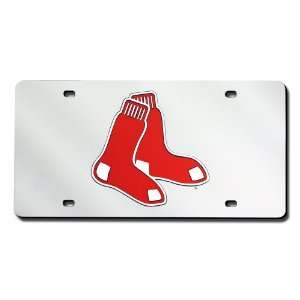 Boston Red Sox (Silver Background) Laser Tag  Sports 