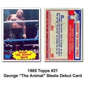  Topps George The Animal Steele WWE Debut Card Sports 
