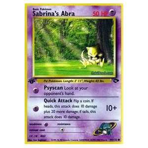   Pokemon   Sabrinas Abra (94)   Gym Challenge Toys & Games