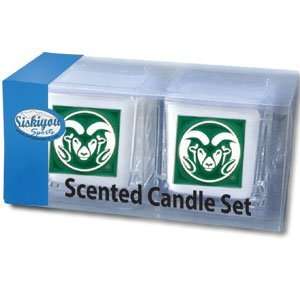  Colorado State Rams 2 pack of 2x2 Candle Sets   NCAA 