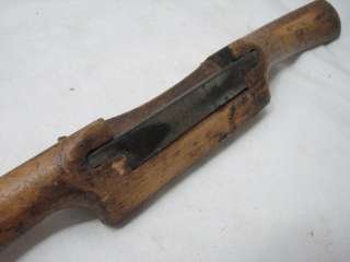   WOODEN SPOKE SHAVE PLANE WOOD TOOL EARLY/LOW PATENT NUMBER  