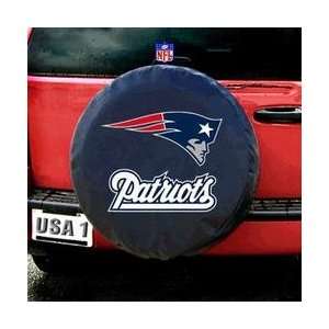 New England Patriots NFL Spare Tire Cover (Black)