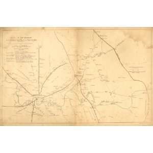Sketch of the environs of Shelbyville, Wartrace & Normandy, Tennessee 