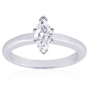   Marquise Solitaire Diamond Engagement Ring SI2 Fascinating Diamonds