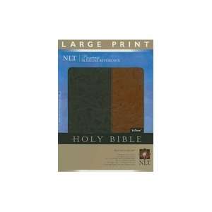 Holy Bible New Living Translation, Black/Tan, TuTone Leatherlike 