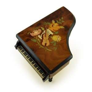  Spectacular 30 Note Musical Piano With Violin And Floral 