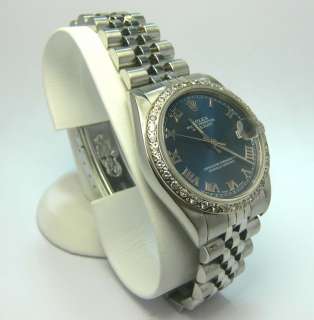 Classic Ladies Oyster Perpetual Rolex Watch with Diamond Bezel  