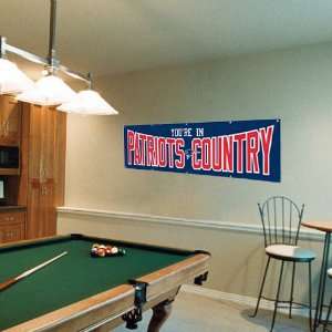  NFL New England Patriots Country 8 x 2 Banner   Navy 