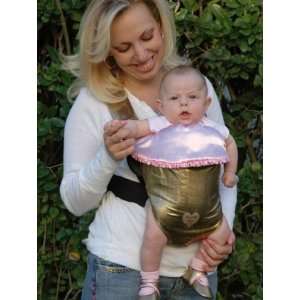 Glitzy Baby with Pink Ruffle Slip covers for for Baby Bjorn Front Pack 
