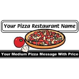    3x6 Vinyl Banner   Restaurant Medium Pizza 