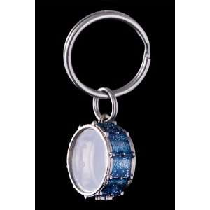  Snare Drum Key Chain   Blue Musical Instruments