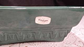Vintage Set of 3 Green Pottery Planters, Haeger & McCoy LOT  