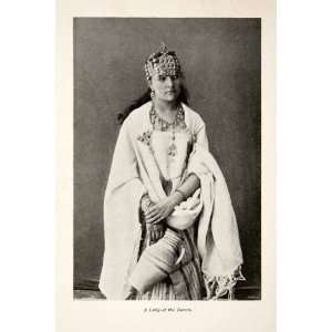  1897 Print Harem Woman Lady Dress Concubine Sacred Female 