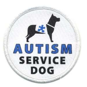   SERVICE DOG Blue Medical Alert 2.5 inch Sew on Patch 