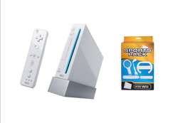 Nintendo Wii System with Bonus 5 1 Sports Kit (Refurbished 