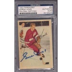  1953 PARKHURST RED WINGS CARD #50 PSA/DNA Auto Sports Collectibles