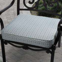 Kate Grey Blue Outdoor Cushion with P. Kaufmann Fabric  
