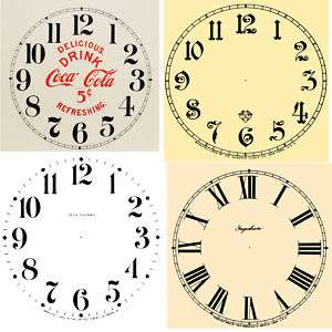 NEW 12 Assorted 11 Trademark Clock Dials  